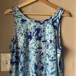 LILLI PULITZER Sleeveless Criss-Cross Back Kristen Koala Swing Dress